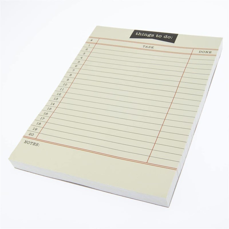 Graphique Library Card To-Do List Notepad | 150 Tear-Away Sheets | Task Planner | Daily Organizer | Memo Writing Pad | Priority Checklist | Undated | 6â€ x 8â€ - Image 3